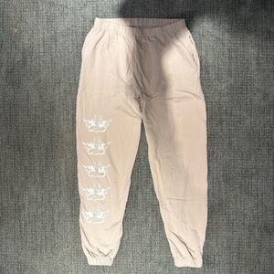 Boys Lie Beige Joggers with White Angel Graphic